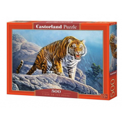 Puzzle 500 elementów. Tygrys na skałach CASTORLAND