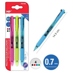 Długopis 4 kolorowy 3 sztuki MP*