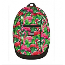 Plecak dziewczęcy 1-komorowy Flamingo. FLAMINGI. ST.RIGHT. Pink & Green