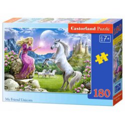 Puzzle 180 elementów My Friend Unicorn. Castorland