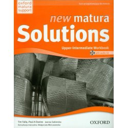 Jezyk angielski Matura Solutions New Upper-Intermediate Workbook ćwiczenia + CD kurs przygotowujący do matury OXFORD