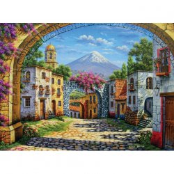 Puzzle 500 elementów The volcano. High Quality Collection. Clementoni